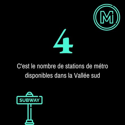 4 stations de métro