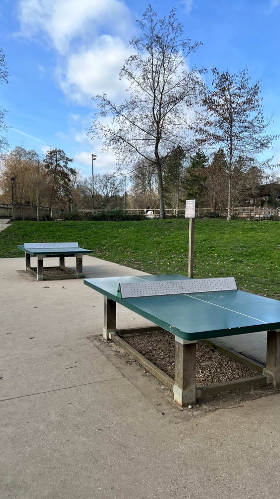 Table de ping-pong du parc Heller