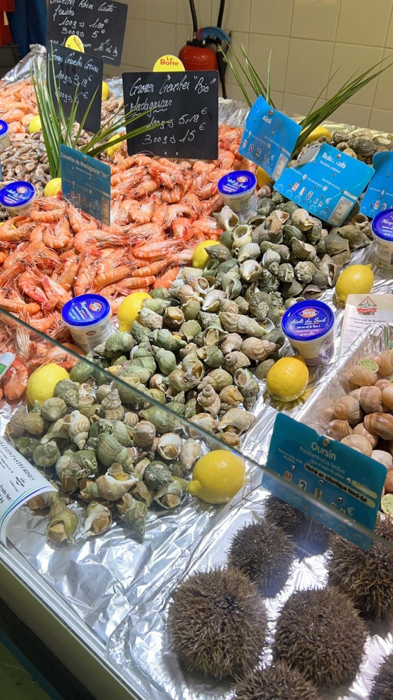 Les poissons et crustacés du marché