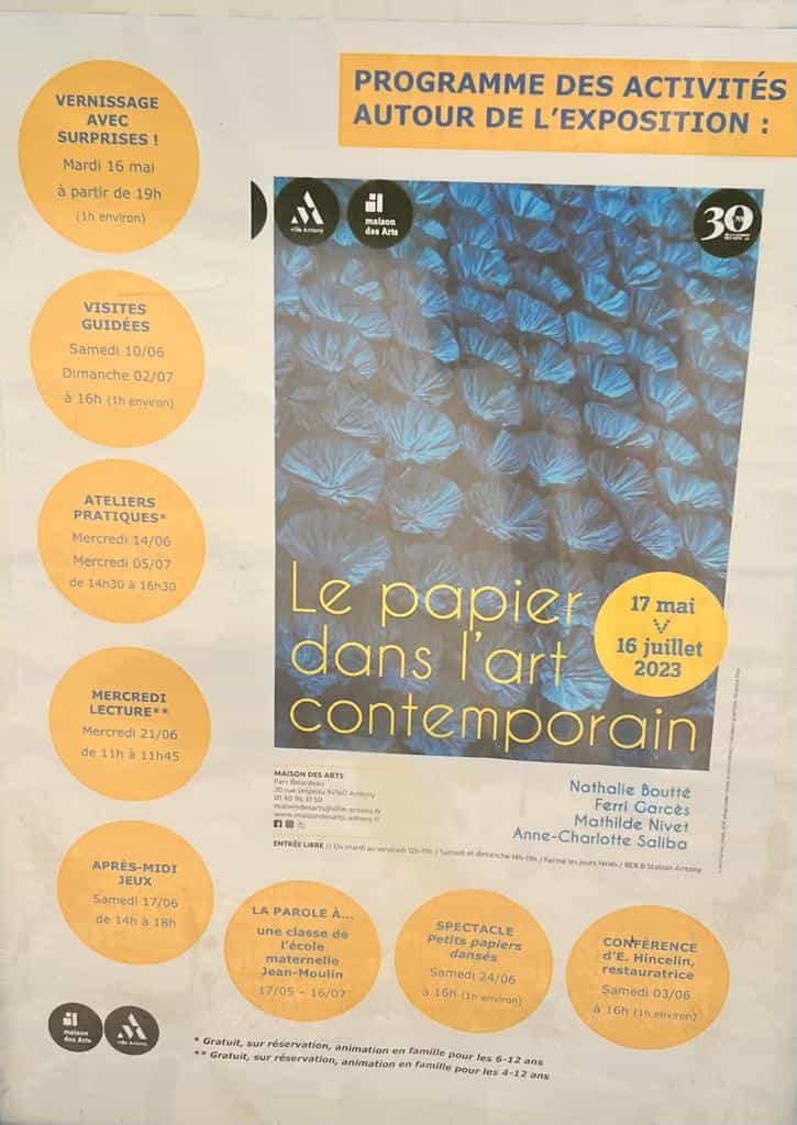 Exposition "Le papier dans l'art contemporain"