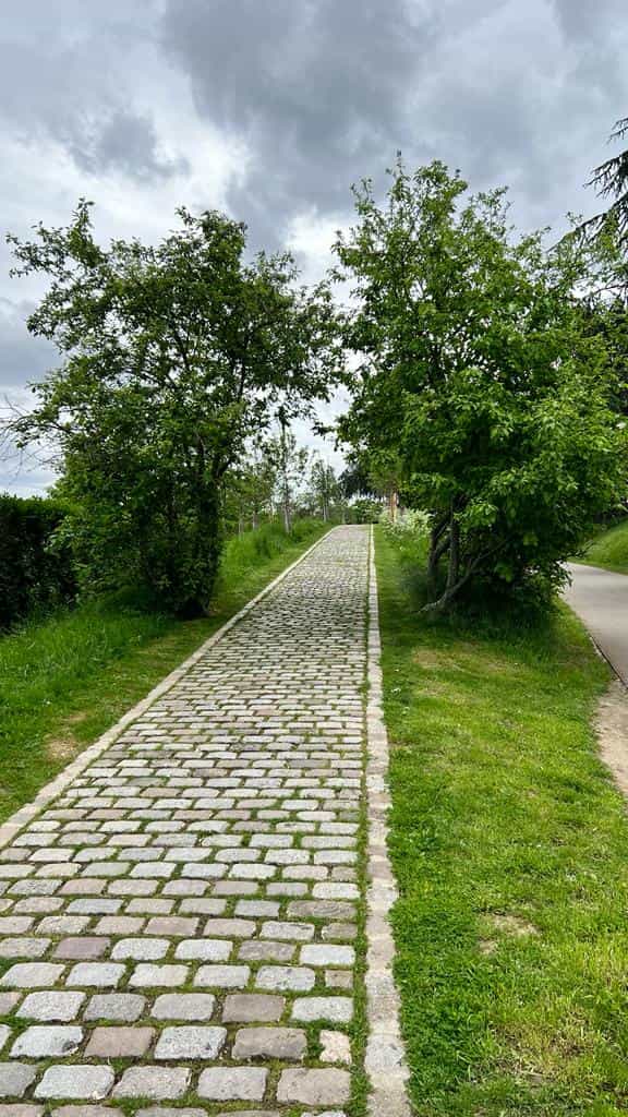 Route de pavés entre Châtillon et Bagneux