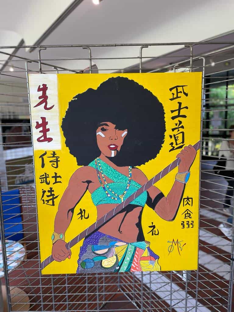 Une peinture Manga d'Omar