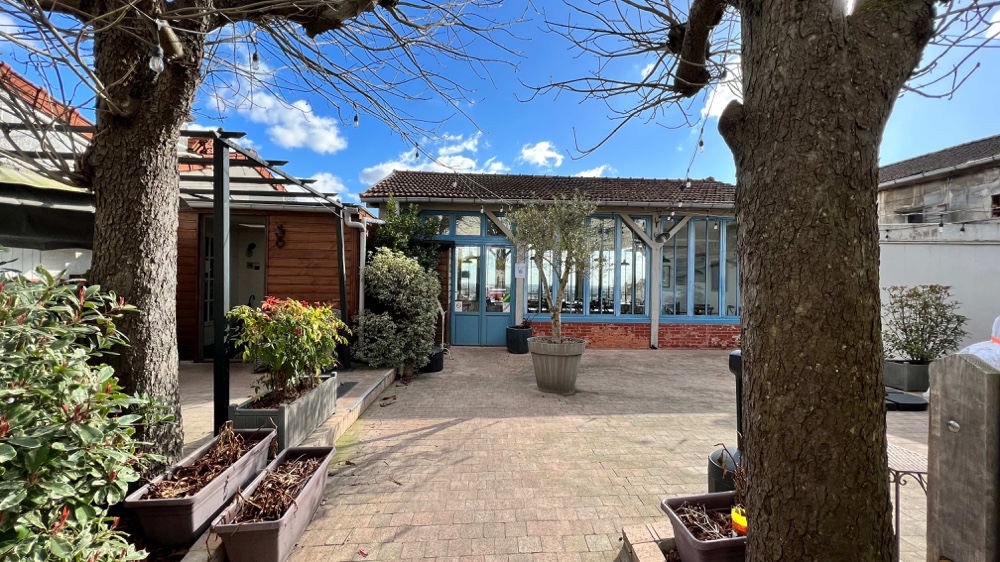 L'entrée du restaurant