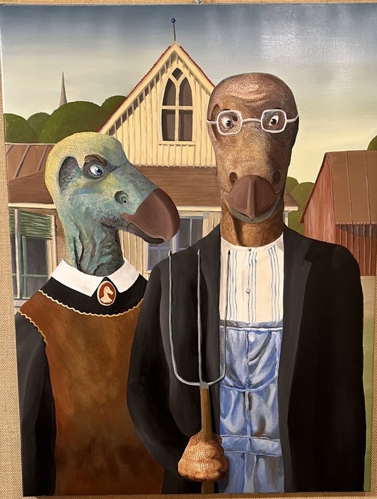 Iguanodon Gothique, par Olga Petrova