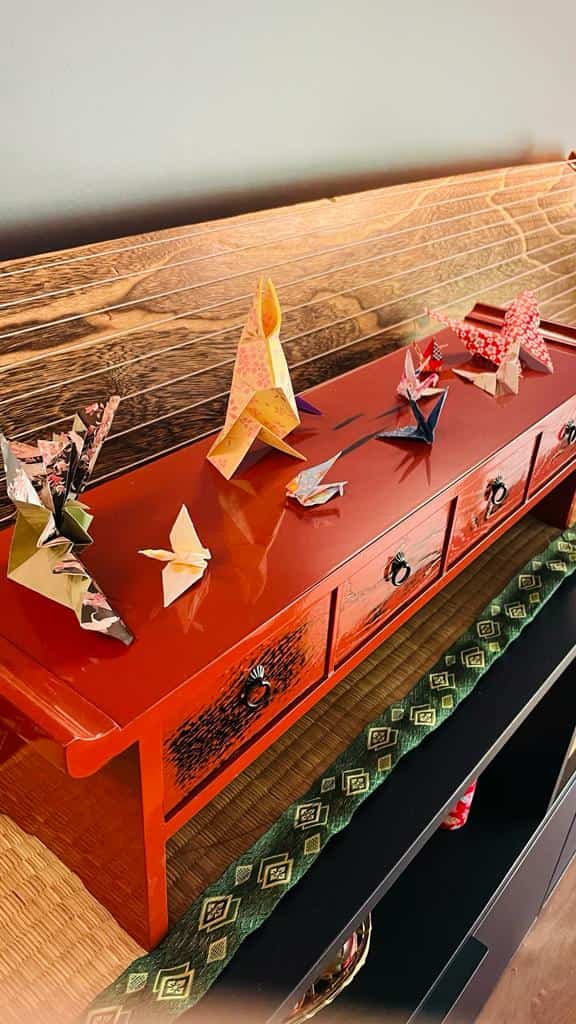 Objet décoratif et ses origamis