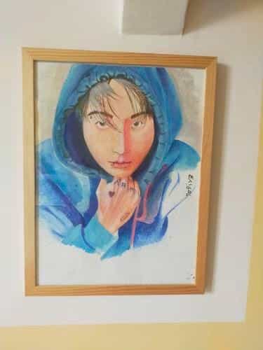 L'une des œuvres de Claudyne, artiste peintre.