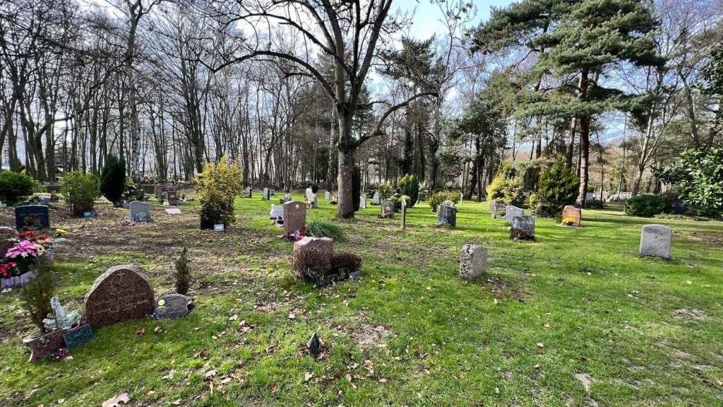 Les tombes du cimetière