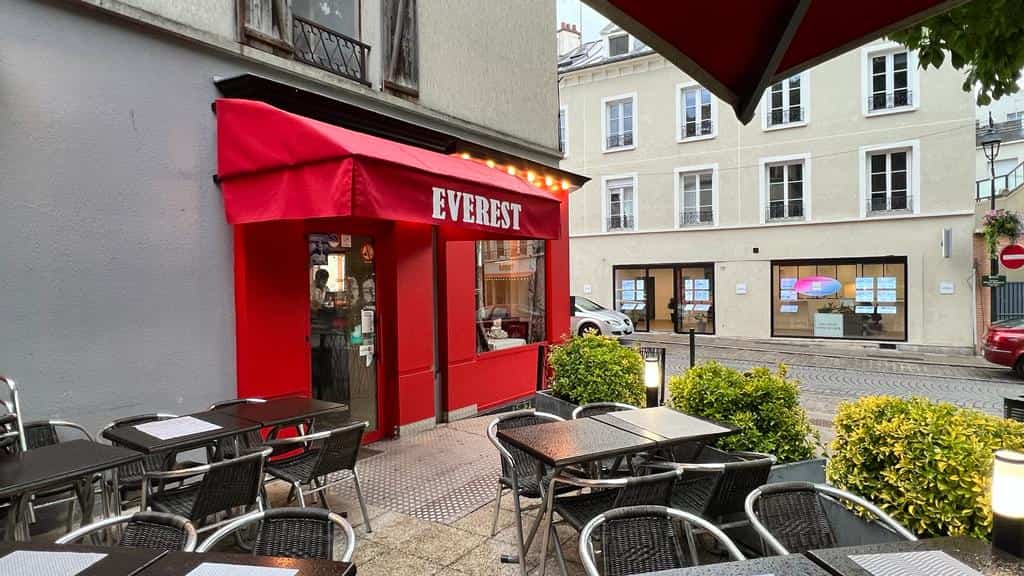 Le restaurant vu depuis la terrasse