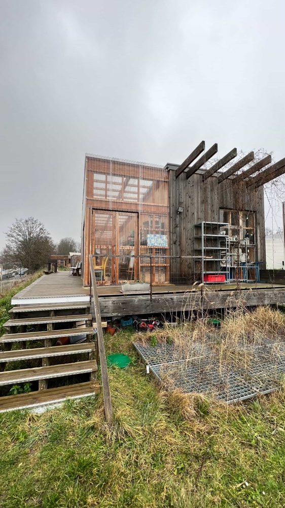 L'une des entrées du Recyc'Lab de l'Agrocité de Bagneux