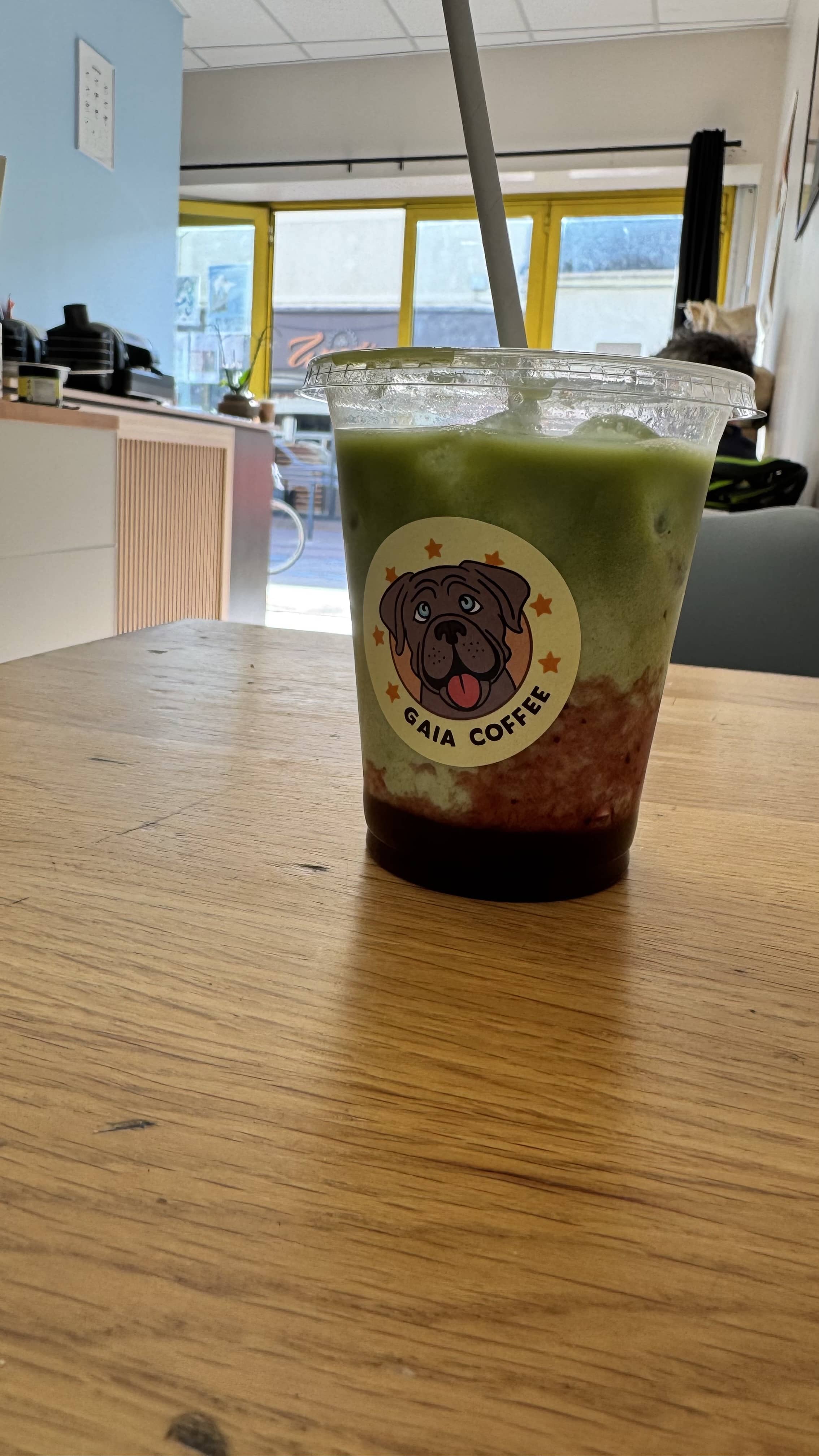 Ice matcha maison servi au Gaia Coffee à Fontenay-aux-Roses